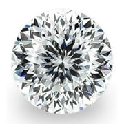 Loose Moissanite Stone Portuguese Cut Real D White VVS1 100 Faces Cut Round Shape
