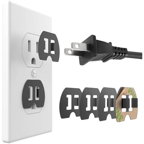 Loose Outlet Plug Fix, 6 count  Snug Insert for Falling Out Wall Electrical Socket, Power Outlet Tightener Compatible with / Hair Dryer/ Hand Blender/ Extender/ / Timer