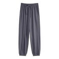 thumbnail image 1 of Loose Pants For Women Ice Sweatpants Bunched Feet Summer Thin Oversized Womens Wide Leg Pants, 1 of 5
