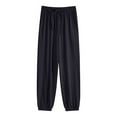 thumbnail image 1 of Loose Pants For Women Ice Sweatpants Bunched Feet Summer Thin Oversized Womens Wide Leg Pants, 1 of 6