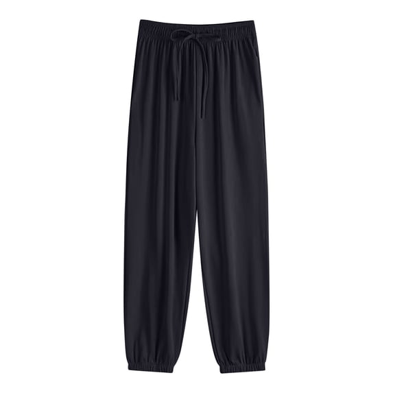 Loose Pants For Women Ice Sweatpants Bunched Feet Summer Thin Oversized Womens Wide Leg Pants