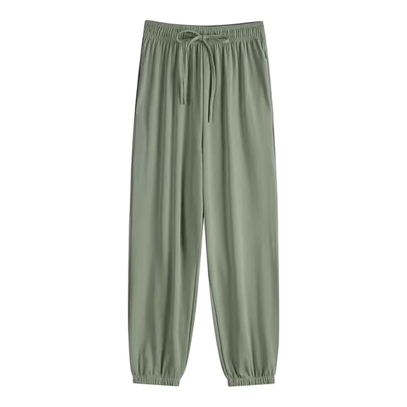Loose Pants For Women Ice Sweatpants Bunched Feet Summer Thin Oversized Womens Wide Leg Pants