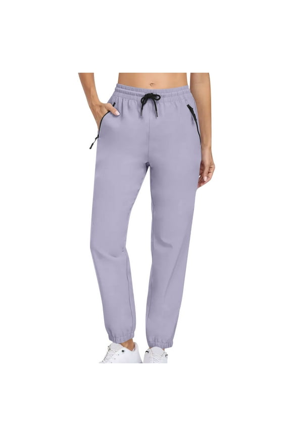 Loose Pants for Women Spring Summer Running Trousers with Zip Pocket Casual Fitness Athletic Yoga Leggings with Elastic Petite Pants for Women XXXL