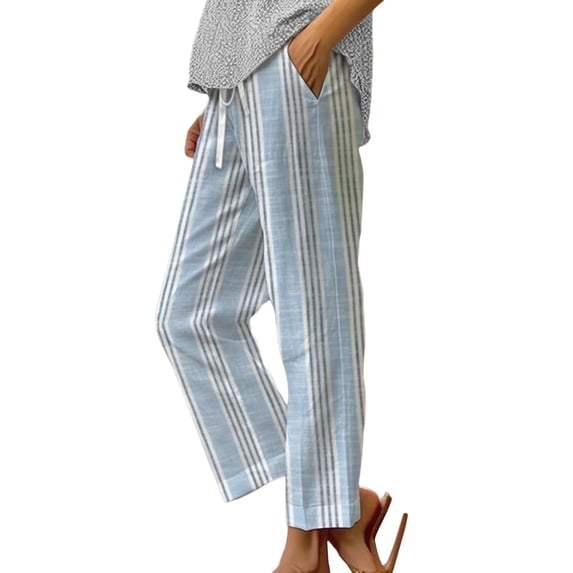 Loose Pants for Women Botanical Print Relaxed Fit with Patchwork Detail And Side Pockets for Weekend Comfort And Daily Styling Womens Trousers