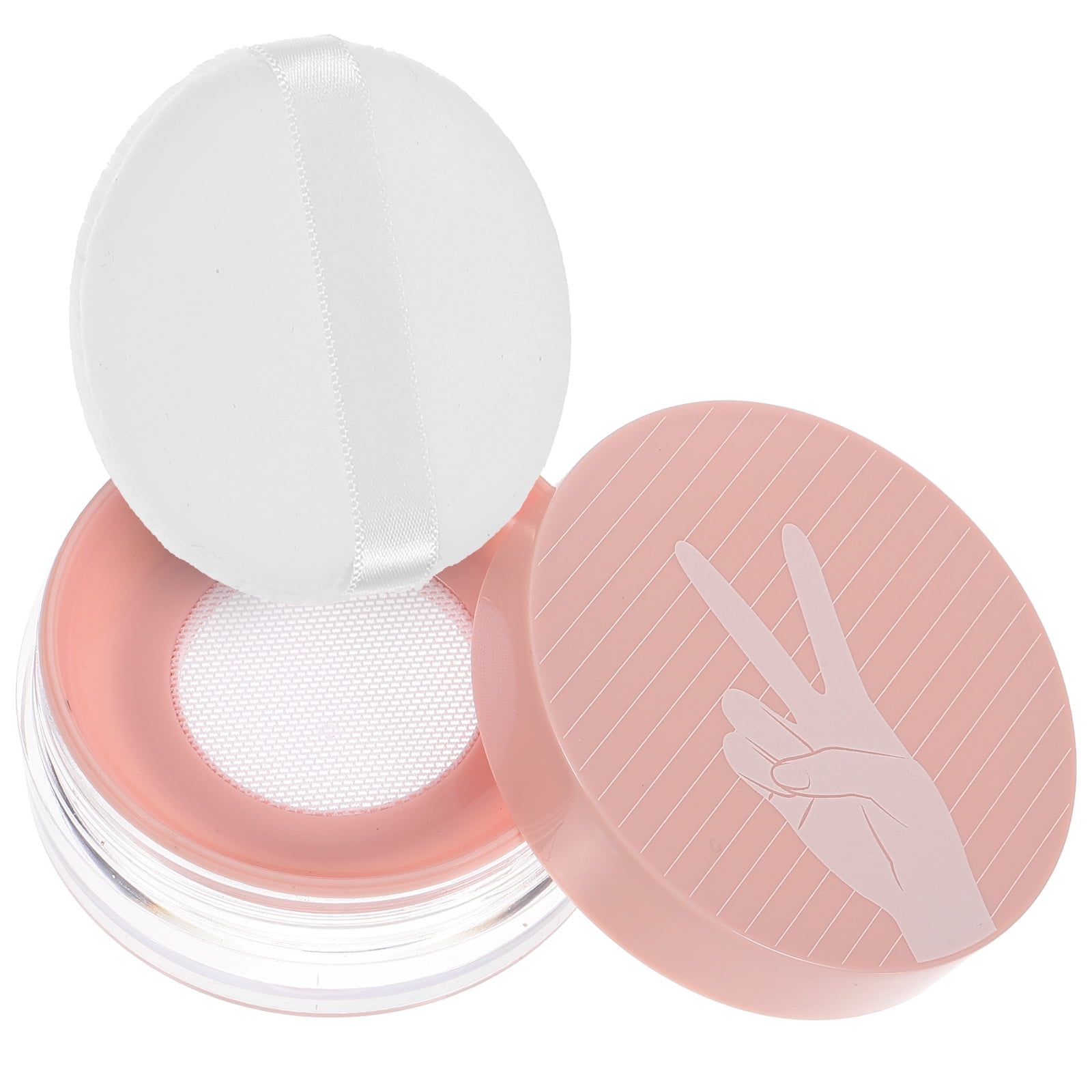 Loose Powder Box Plastic Powder Container Refillable Powder Case Women