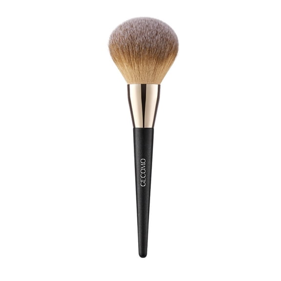 Loose Powder Brush,Professional Makeup Brush with Soft Dense Bristles for Liquid Foundation, Loose Powder, Blush, and Highlighter - Synthetic Fiber, Black Handle