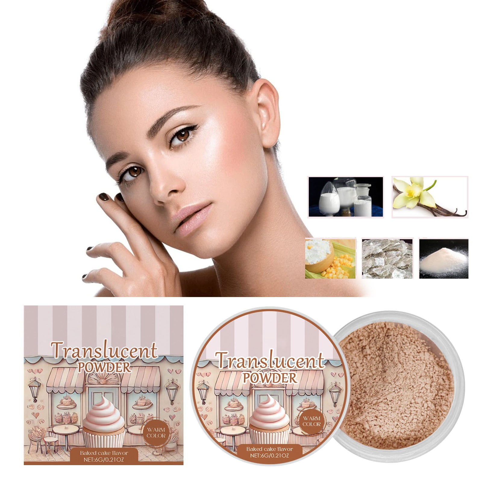 Loose Powder Series Baked Fragrance Lightweight And Clear Oil