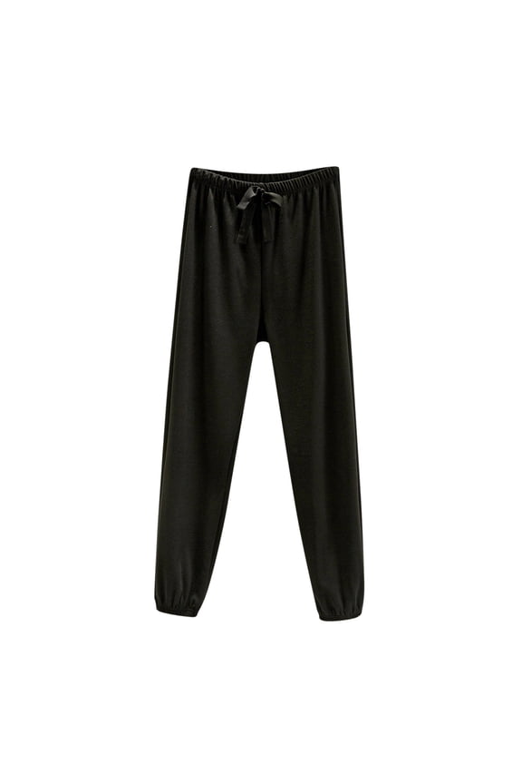 Loose Relaxed Long Pants for Ladies Love Todays Stylish Olyvenn Comfy Women's Brushed Velvet Plush Loose Casual Oversized Warm Pajama Pants Black 12