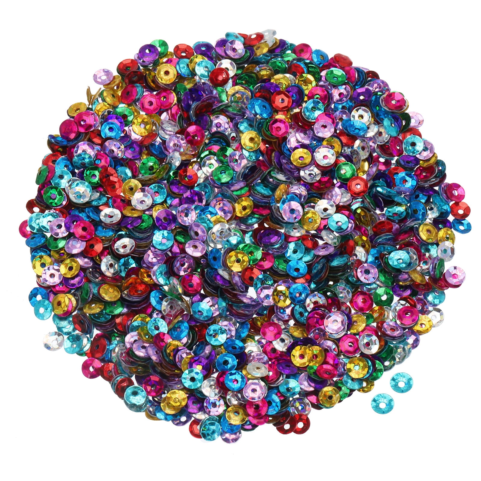 Loose Sequins 4MM Laser Sequins 3000Pcs Cup Sequins Embroidery Sequins