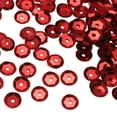 thumbnail image 1 of Uxcell Loose Sequins 0.16" Silver Backed Sequins 3000Pcs Cup Sequins Embroidery Sequins for Jewelry Making Red, 1 of 4
