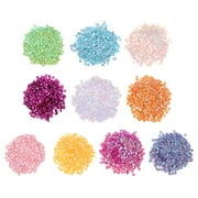 Loose Sequins 6MM Iridescent Sequins 6000Pcs Cup Sequins Embroidery Sequins for Jewelry Making Crafts Sewing 10 Colors