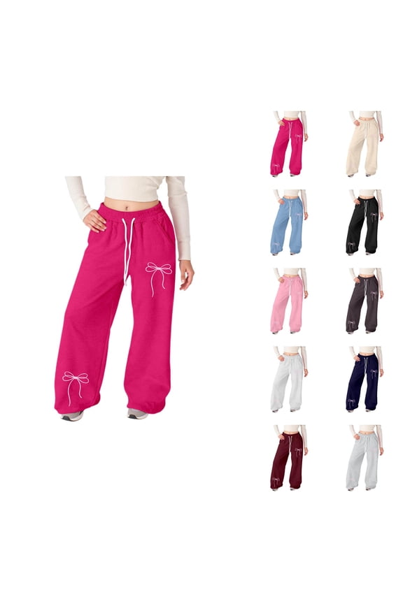 Loose Straight Leg Athletic Pants Girls Lightweight Baggy Sweatpants for Girls with Pockets Soft Everyday Comfort Versatile Wear for School and Outdoors Straight Leg Bottoms for 4-16 Years