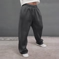 thumbnail image 1 of Loose Sweatpants For Men Baggy Sweatpants Men's Drawstring Waist Straight Wide Leg Baggy Pants Workout Athletic Sweatpants with Pocket, 1 of 5