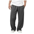 thumbnail image 1 of Loose Sweatpants For Men Clothes For Men Elastic Bottom Sweatpants with Pockets, Relaxed Fit, Moisture Wicking, Breathable, 1 of 5