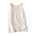 thumbnail image 1 of Loose Tank Tops For Women Sevevn Women's Casual Cotton And Linen Sleeveless Round Neck Tank Top, 1 of 3