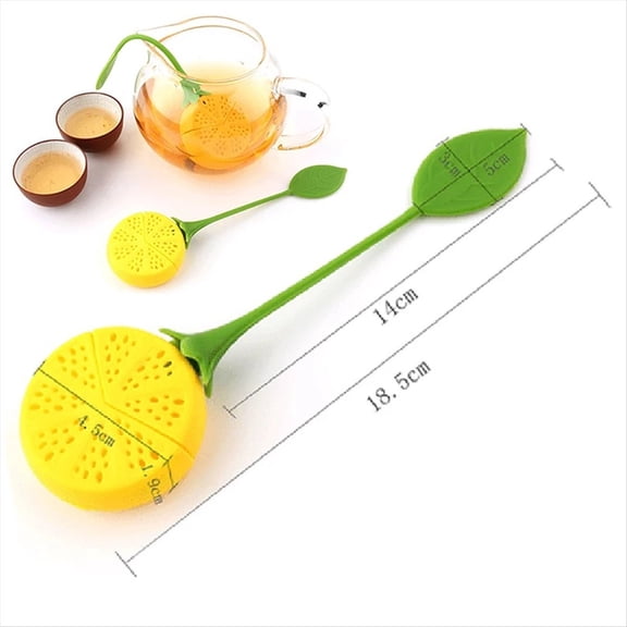 Loose Tea Leaf Strainer Silicone Tea Infuser Teapot Tool Teabag Kettle Ball Holder Spice Filter Tea Infuser Lemon