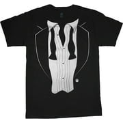 DECKED OUT DUDS Loose Tie Tuxedo T-shirt Men's Tee Black