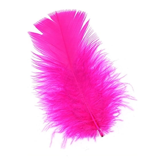 Loose Turkey Plumage Feathers - Shocking Pink