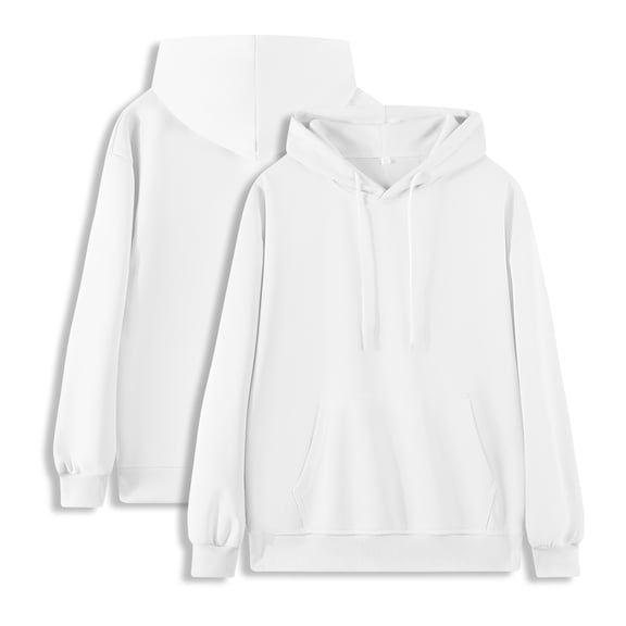 Loose hooded sweatshirt for autumn and winter outdoor travel, solid color heavyweight versatile men's pullover, men's holiday casual top