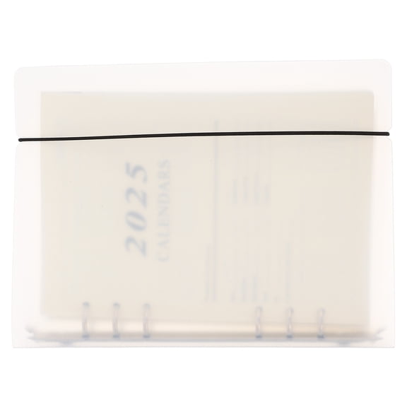 Aesthetic Daily Planner with PP Cover for Writing Smooth Experience White Portable Scheduler A5 Size