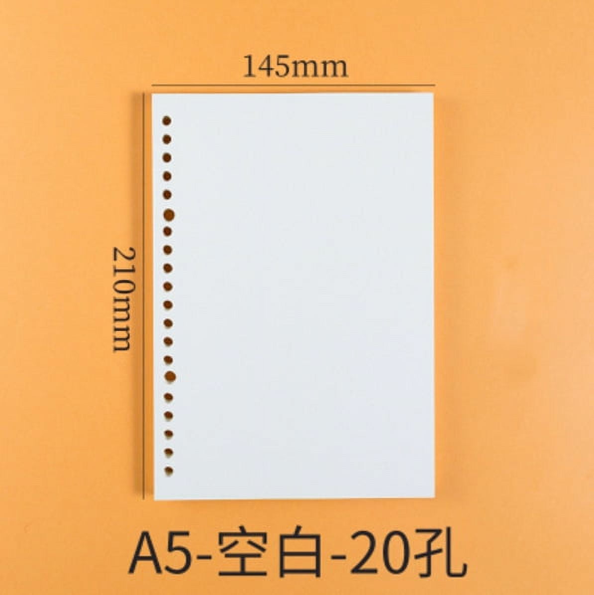 Looseleaf refill notebook 6hole A5 looseleaf paper 9hole B5