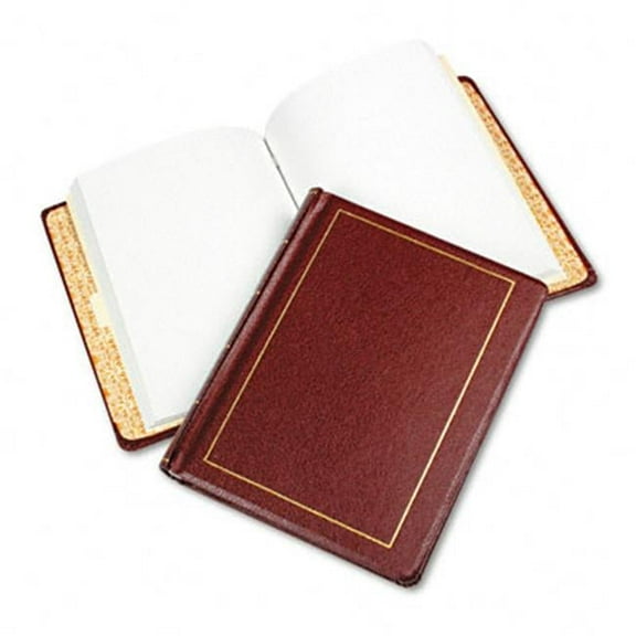 Looseleaf Minute Book- Red Leather-Like Cover- 125 Pages- 8 1/2 x 11