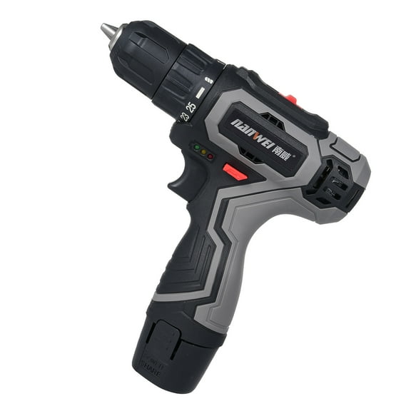 Loosen Cordless Drill Sets Electric Drill 25+1 Setting For Home Reconstruction, DIY Handicrafts, Woodworking, Landscaping Work, Car Maintenance 2PCS 16.8V 1500mah Battery,