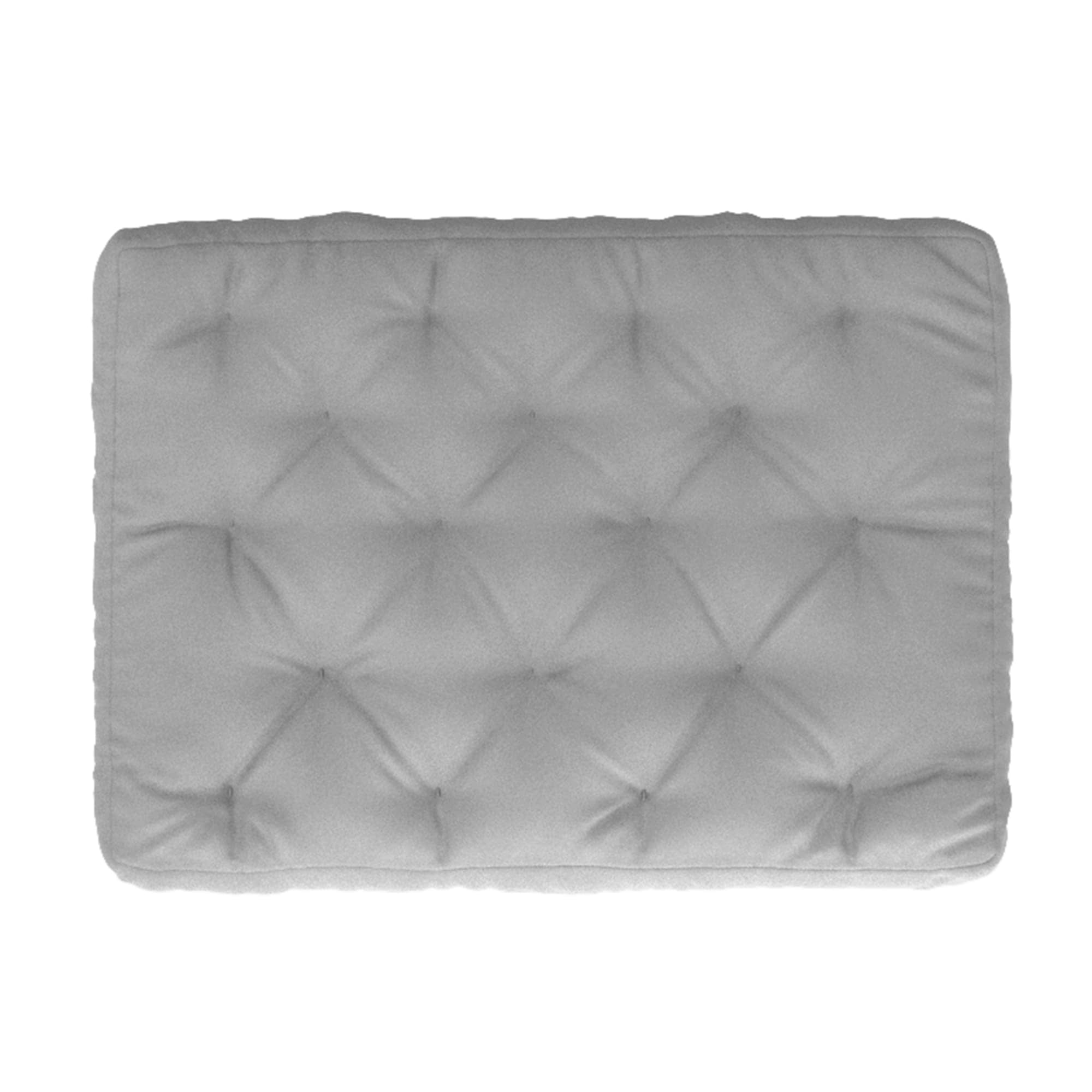 Twin Grey Canvas Futon Mattress with CertiPUR-US Foam