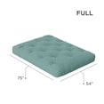 thumbnail image 1 of Loosh Home  6" Canvas Futon Mattress Aqua Full, 1 of 5