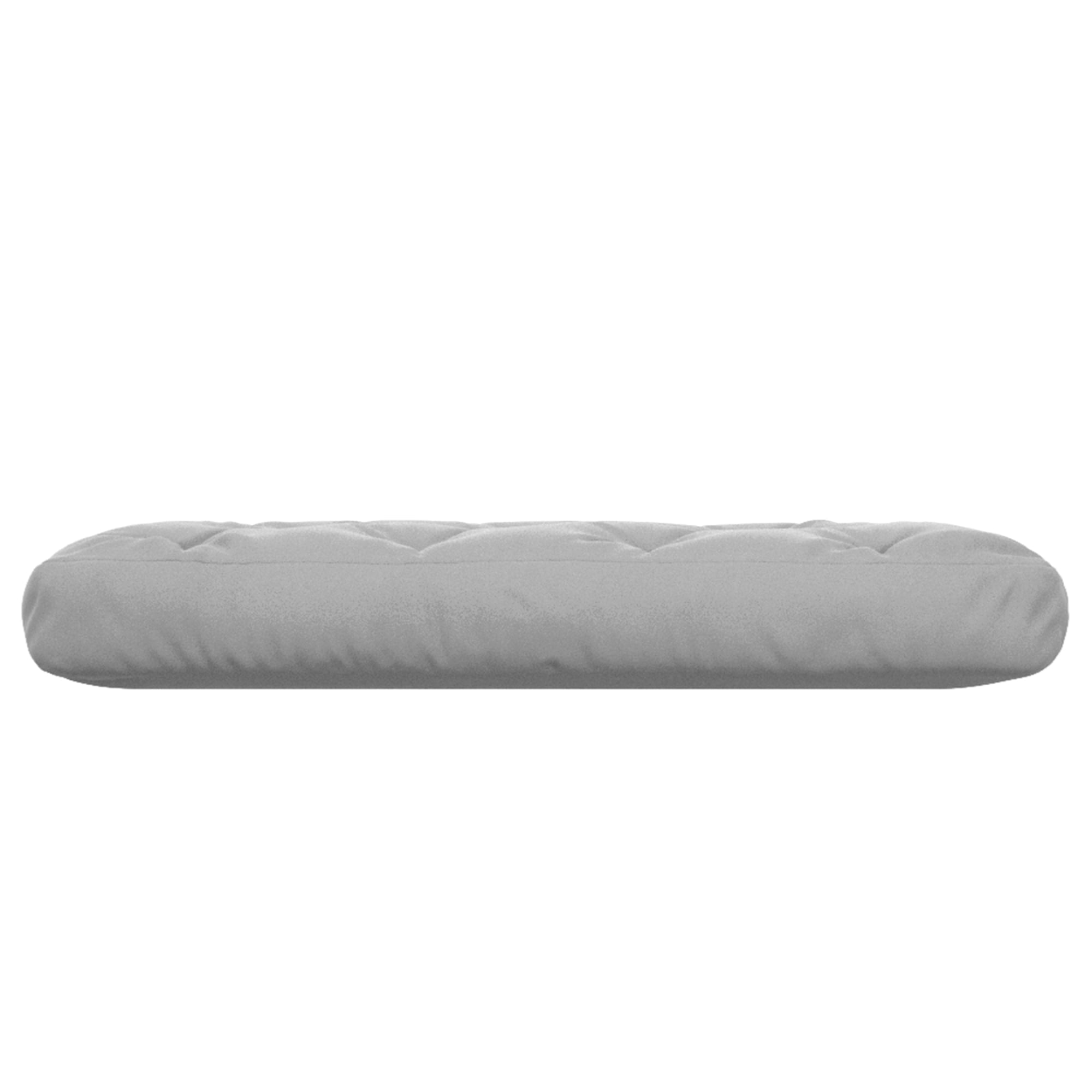 Twin Grey Canvas Futon Mattress with CertiPUR Foam