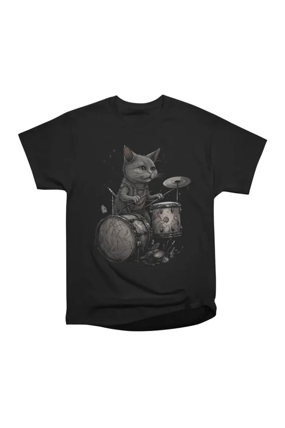 Loosy Kitten Rythm T-Shirt Tee Gift For Him Merch For Her Apparel For Friend