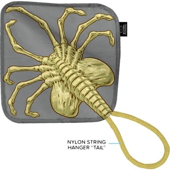 Loot Crate Alien Facehugger Face Towel with String Hanger "Tail"