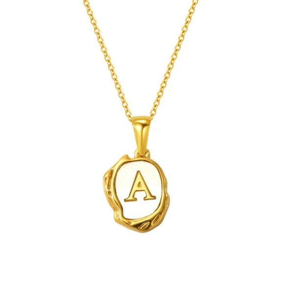 Loovee Jewelry Necklaces for Women 26 Letter Alphabet A-Z Pendant Necklace in Sterling Silver Birthday Jewelry Gifts