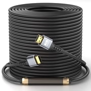 4K HDMI Cable 100FT Ultra High Speed Hdmi 2.0 Cord 4K@60Hz 18gbps Gold Plated Connector 3D ARC Ethernet for HDTV Monitor Laptop Roku TV Xbox PS4/PS5silvery