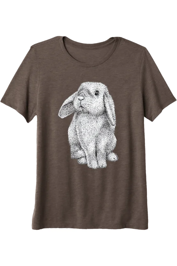 Lop Eared Bunny Rabbit Cute T-Shirt Tri-Blend T-Shirt