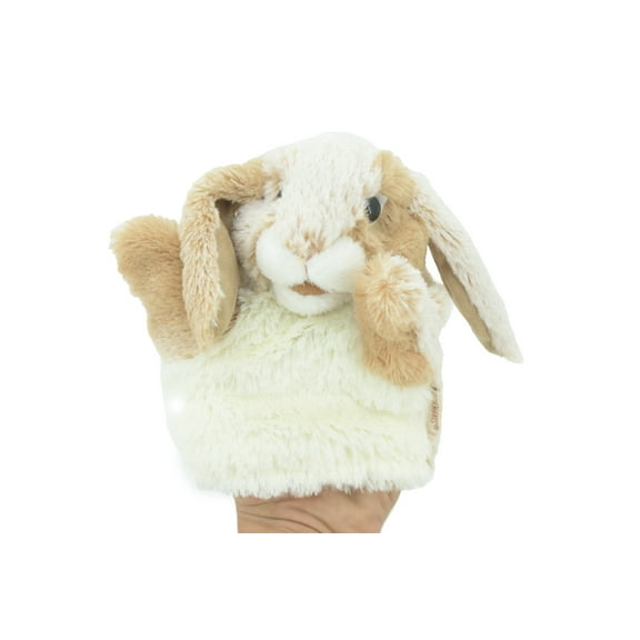 Lop Eared Rabbit Hand Puppet, Very Nice Plush Rabbit, Stuffed Animal, Educational, Realistic, Lifelike, Gift, 7" FM27 B75