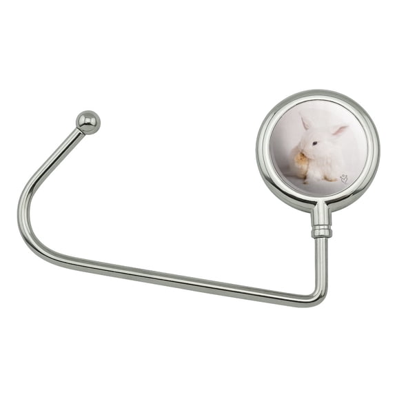Lop Ears Miniature Bunny Rabbit Purse Bag Hanger Holder Hook