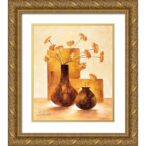 Lopardi, E. 26x30 Gold Ornate Wood Framed with Double Matting Museum Art Print Titled - Modern Stillife I