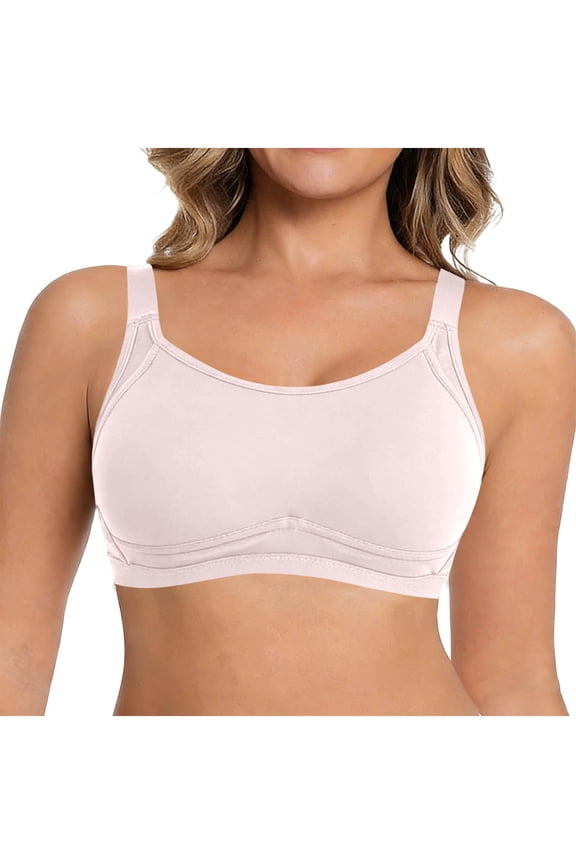 Full Coverage Wireless Women Bra No Underwire Comfort Strong Support Push Up Side Shaping Bra Daily Underwear