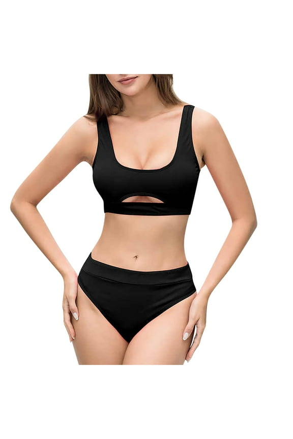 Thong Bikini Swimsuit for Women Brazilian Bottom Triangle Bikinis Top Bathing Suit