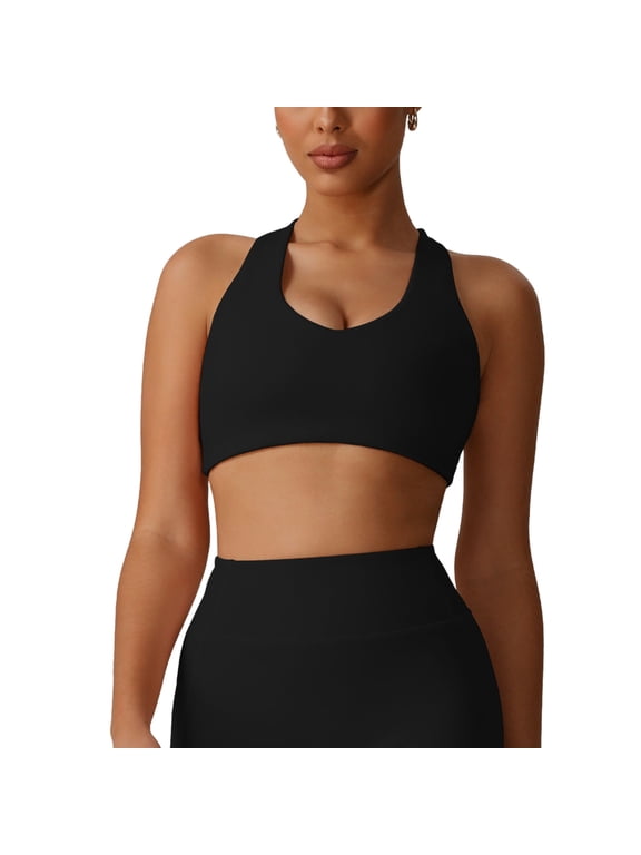 Women Sports Bra Seamless Halter Heart Shape Cross Back Lifting Push Up Shockproof Bra Comfort Breathable Yoga Fitness