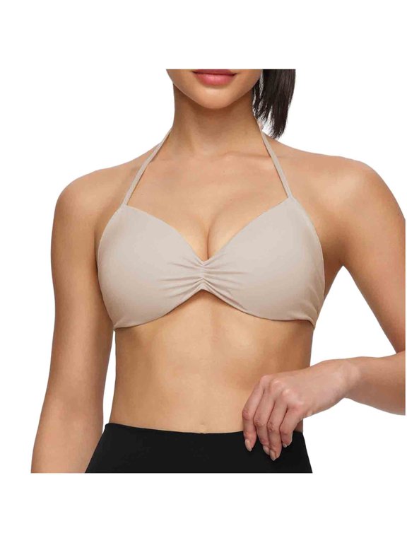 Women Sports Bra Strap Lifting Shockproof Anti Sagging Adjustable Strap Halter Top Comfort Breathable Lightweight