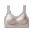 thumbnail image 1 of Lopeceal Women Wireless Seamless Bra Satin No Underwire Comfort Strong Support Lifting Push Up Wide Strap Bra Daily, 1 of 7