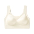 thumbnail image 1 of Lopeceal Women Wireless Seamless Bra Satin No Underwire Comfort Strong Support Lifting Push Up Wide Strap Bra Daily, 1 of 3