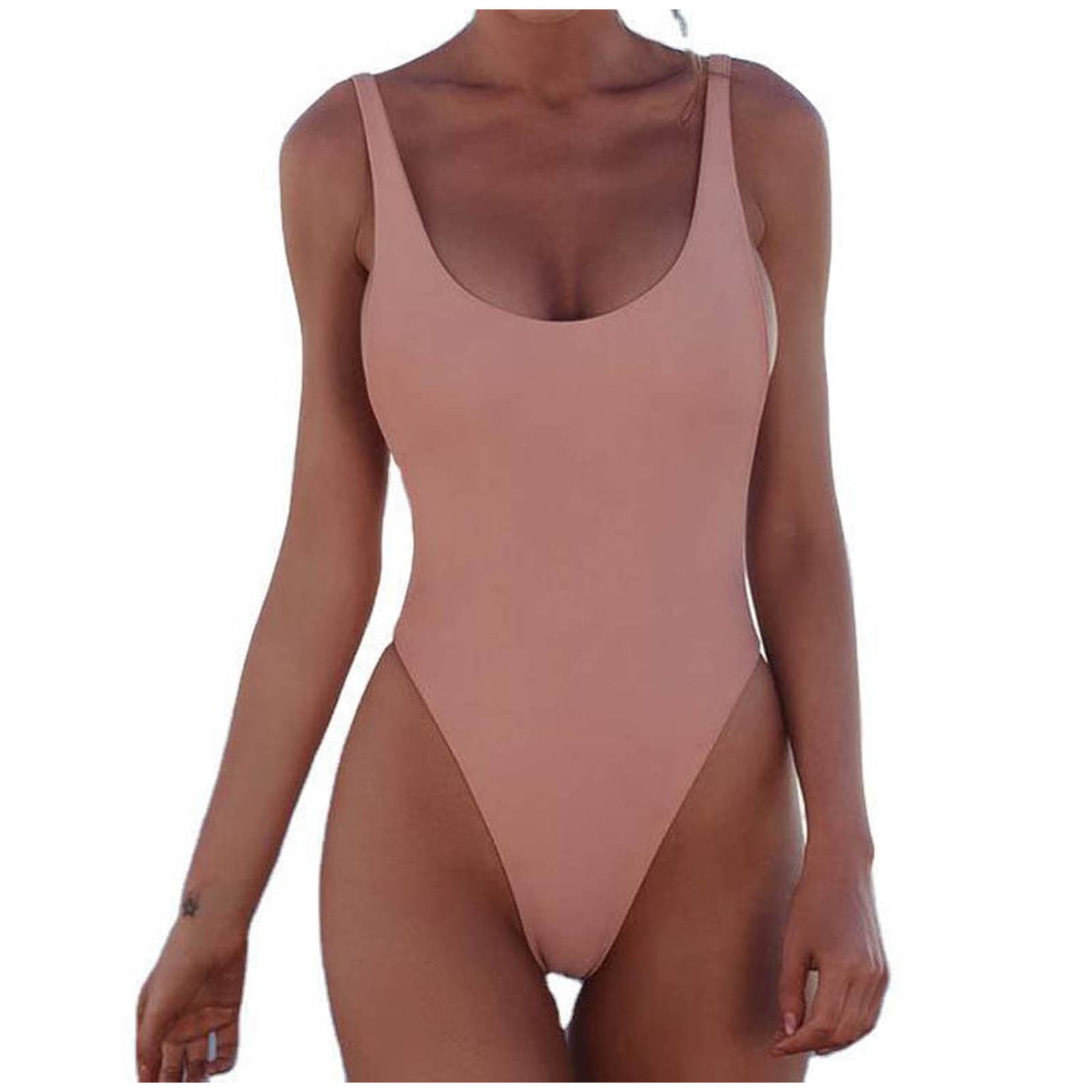 Lopeceal Women's One Piece Retro U Back Swimsuits Tummy Control Padding Bathing Suit High Cut Swimwear 8d17f435 0fba 4278 A442 0c465c5e5a4e.55fbdee2c4e4e6ad40f114b365846da0 - View #7