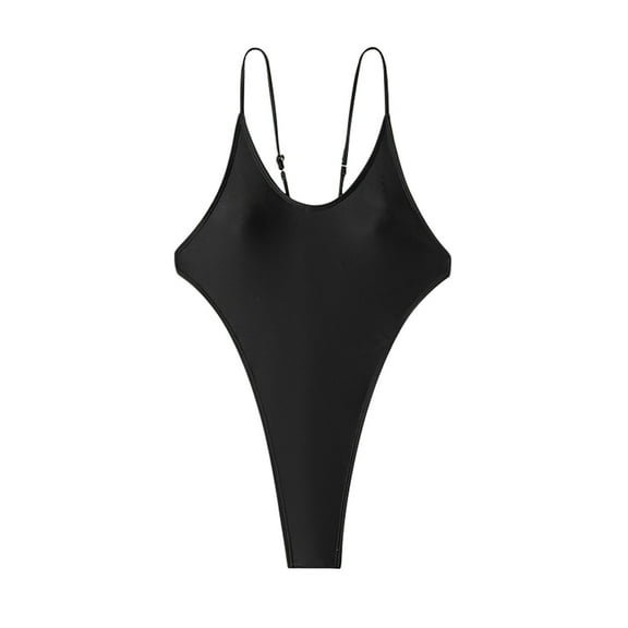 Lopeceal Women's One Piece Swimsuits Sexy V Neck Bathing Suit Open Back High Cut Swimwear