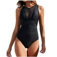 thumbnail image 1 of Lopeceal Womens Microkini High Rise Plus Size Daring Bathing Suits Revealing Romper Swimsuits Busty Swimwear Teardrop Bikini, 1 of 8