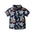 thumbnail image 1 of Lopecy-Sta Boy's Hawaiian Shirt Beach Casual Summer Shirt Floral Short Sleeve T Shirt Szie 1-9 Years, 1 of 2