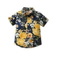 thumbnail image 1 of Lopecy-Sta Boy's Hawaiian Shirt Beach Casual Summer Shirt Floral Short Sleeve T Shirt Szie 1-9 Years, 1 of 2