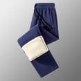 thumbnail image 1 of Lopecy-Sta Cargo Pants for Men Winter Fleece Pants Heavyweight Warm Sherpa Lined Sweatpants Running Jogger Pants with Pockets, 1 of 4